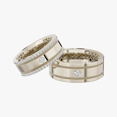 Golden Stream couples' rings